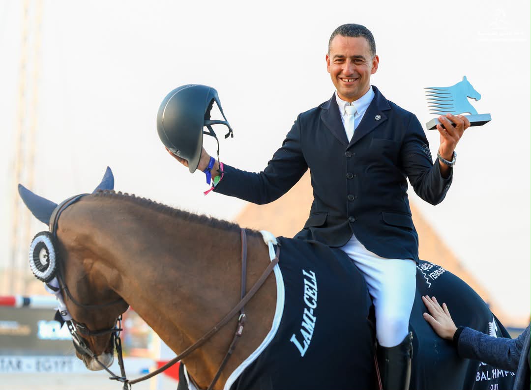 Egypt’s Sameh El Dahan Wins Showjumping Event at Giza Pyramids
